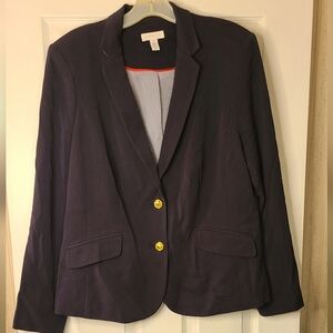 Charter Club Navy Blazer with Gold Buttons Size 12